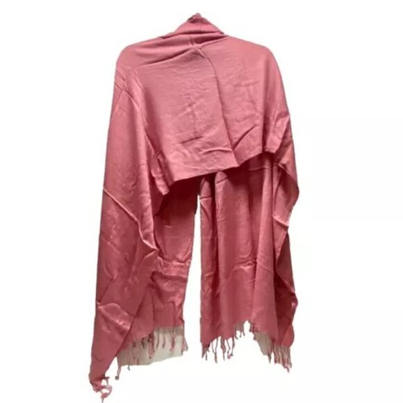 Pashmina Scarf Wrap Shawl One Size Light Pink Multi Style Fashion Wear NWOT - Picture 6 of 7